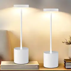 GENERICO - LÁMPARA LED DE ESCRITORIO CON CONTROL TÁCTIL 3 TONOS BLANCO