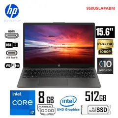HP - Laptop 250 G10 Intel Core i7-1355U, RAM 8GB DDR4, 512GB SSD, SVA HD de 15.6"