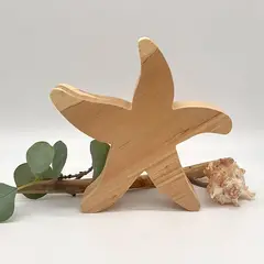 BOSQUE INVERNAL DECORACION ECO ALTERNATIVA - Estrella de mar en madera Decoración playera
