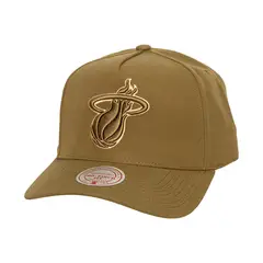 MITCHELL & NESS - GORRA NBA-MIAMI HEAT HP12962-MHEOLIV