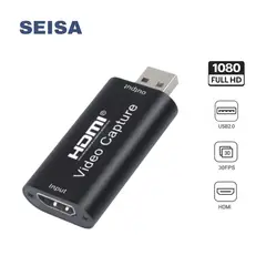 SEISA - Adaptador Capturador Video HU-03 HDMI a USB 1080p