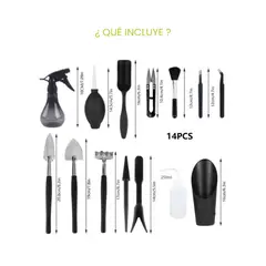 GENERICO - Kit de Herramientas para Suculentas de 14 piezas