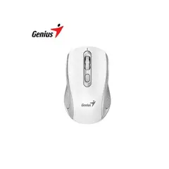 GENIUS - Mouse Inalambrico NX-8025S 4 botones Silent Ergonomico White + Grey