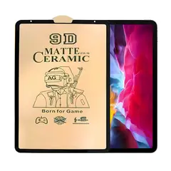 SHIELD - Mica Protector de Pantalla de Cerámica Mate para iPad Mini 6 - Borde Negro