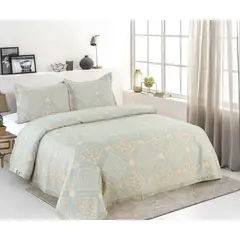 CASATEX - Cubrecama de Verano + Fundas de Almohada 100% Algodón 2 Plazas