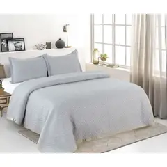 CASATEX - Cubrecama de Verano + Fundas de Almohada 100% Algodón 2 Plazas