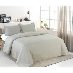 CASATEX - Cubrecama de Verano + Fundas de Almohada 100% Algodón 2 Plazas