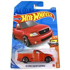 MARCA - Auto a escala - 1999 Ford F-150 SVT Lightning Rojo - Hot Wheels