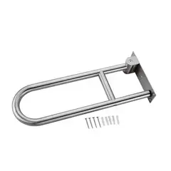 EXORIAM - Barra de apoyo Abatible 70 cm Acero Inoxidable Satinado