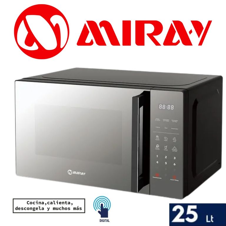 HORNO MICROONDAS 25L 11 NIVELES 800W MOD HMM-255N