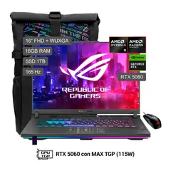 ASUS - Laptop AMD Ryzen 9-9955HX 16GB 1TB RTX 5060 ROG Strix G16