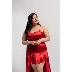 MISS LADY - VESTIDO DE SEDA MUJER FLAMENCO