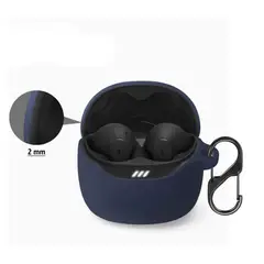GENERICO - Funda Case De Silicona Para Audífonos JBL Tune Flex 2 Azul