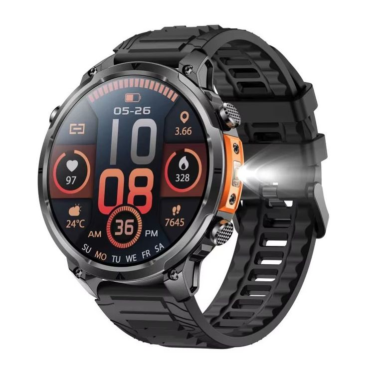 Smartwatch SPOVAN MK100 GPS Brújula Monitor Salud