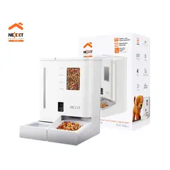 NEXXT SOLUTIONS - Dispensador Inteligente Alimento y Agua para mascotas Nexxt NHA-P710 Cámara 2K Control Voz