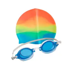 GENERICO - Gafas + Gorra de Natación para Niños Protección UV