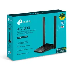TP LINK - TP-Link Adaptador Usb Inalámbrico 2 Bandas Archer T4U Plus Ac1300