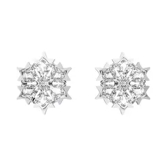 SWAROVSKI - Pendientes de cristal Magic Snowflake - Blanco