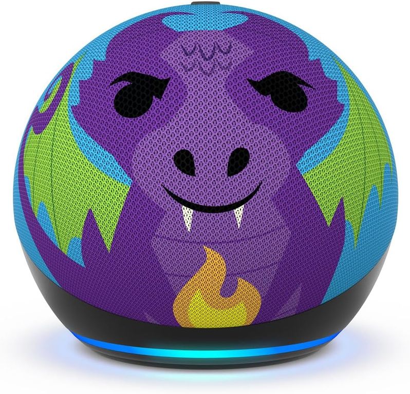 Parlante alexa echo dot kids dragon cuenta con control parental 5ta generacion