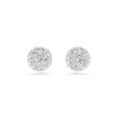 SWAROVSKI - Pendientes de poste con logo Dextera - Chapado en rodio