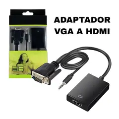 GENERICO - ADAPTADOR VGA A HDMI CON AUDIO 35MM