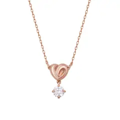 SWAROVSKI - Colgante de cristal en forma de corazón Lifelong - Blanco