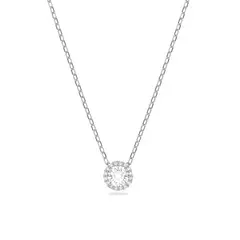 SWAROVSKI - Angelic Round Commemorative Necklace - Rhodium-Plated