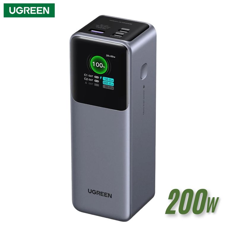 Power Bank Nexode 25000mAh 200W Carga Rápida