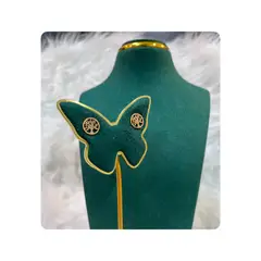 GENERICO - Pack Acero Collar con dije y Aretes - BSC Arbol Abundancia Mod II Dorado