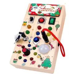 GENERICO - Tablero Sensorial de Madera Juguete Educativo para Desarrollar Habilidades y Concentración en Niños