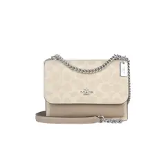 COACH - Mini Klare Bandolera en Lona Signature Arena Taupe CW206