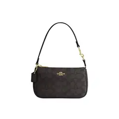 COACH - Nolita 19 Bandolera en Lona Signature Nogal Negro CW426