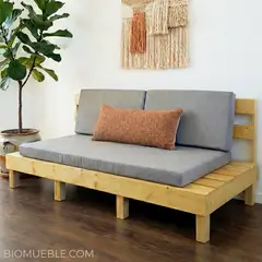 GENERICO - Sofá Lineal Bastión de madera reciclada de palets