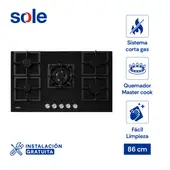 Sole 5 Hornillas Encimera