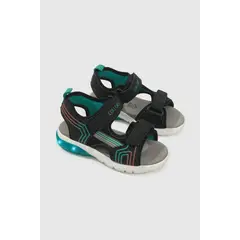 COLLOKY - Sandalia Luces Caminante Niño Negro