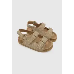 COLLOKY - Sandalia Casual Caminante Niña Beige