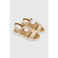 COLLOKY - Sandalia Casual Kid Niña Café