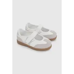COLLOKY - Ballerina Casual Caminante Niña Blanco