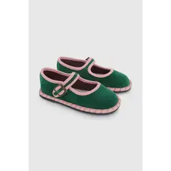 COLLOKY - Ballerina Casual Caminante Niña Verde