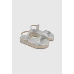 COLLOKY - Sandalia Casual Kid Niña Plateado