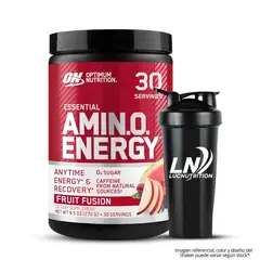 OPTIMUM NUTRITION - Amino Energy 30 servicios / 270 g - - Fruit Fusion + Shaker