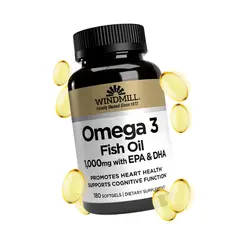 WINDMILL - Omega 3 - Fish Oil 1000 mg / 180 cápsulas