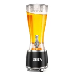 SEISA - Parlante Bluetooth LED YX-S9866 RGB con Dispensador 2.5 L Tipo Cañón de Cerveza para Fiestas
