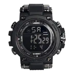 GENERICO - RELOJ DIGITAL PARA HOMBRE - RESISTENTE AL AGUA Y POLVO - COLOR NEGRO