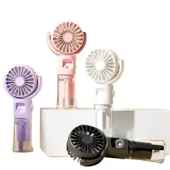 GENERICO - Mini Ventilador Electrico de Mano Portatil Recargable con Humidificador