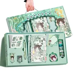 GENERICO - SET AGENDA KAWAI CON ACCESORIOS VERDE