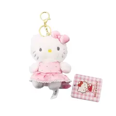 SANRIO - Llavero Peluche Hello Kitty con Vestido Pink