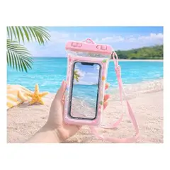 GENERICO - Funda Impermeable Universal para Celular con Cordón de Seguridad