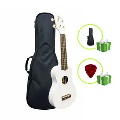 TITAN - UKELELE SOPRANO COLOR BLANCO CON FUNDA - MARCA TITÁN