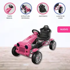 WRANGLER - Carro a Pedal GO KART PINK